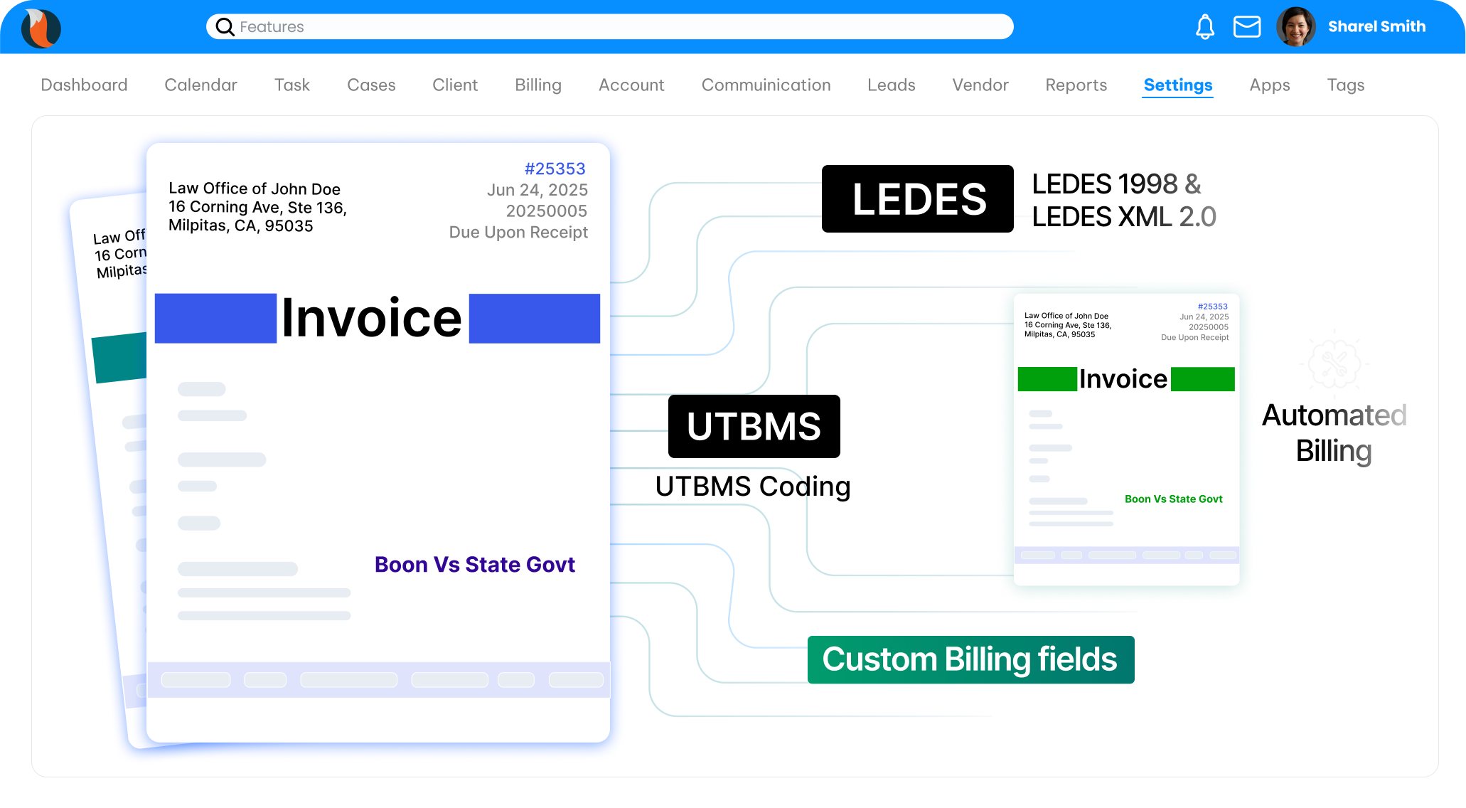 CaseFox LEDES Invoicing Software