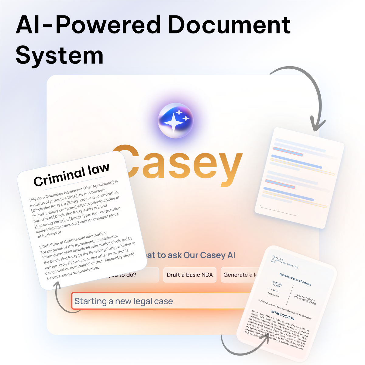 Document management in CaseFox criminal attorney software