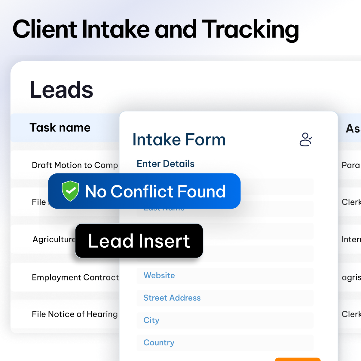 CaseFox criminal law client legal intake software