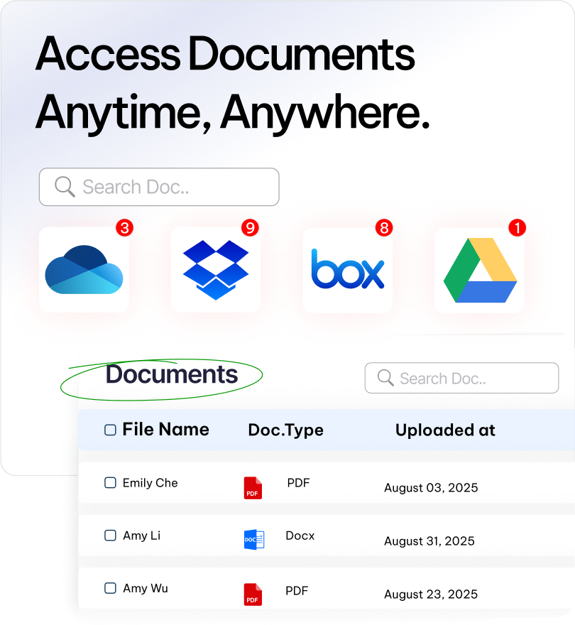 Access your legal case documents anytime and anywhere
