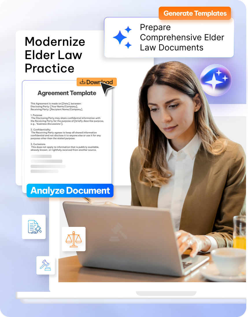 Legal AI Document Drafting in CaseFox elder law lawyers software