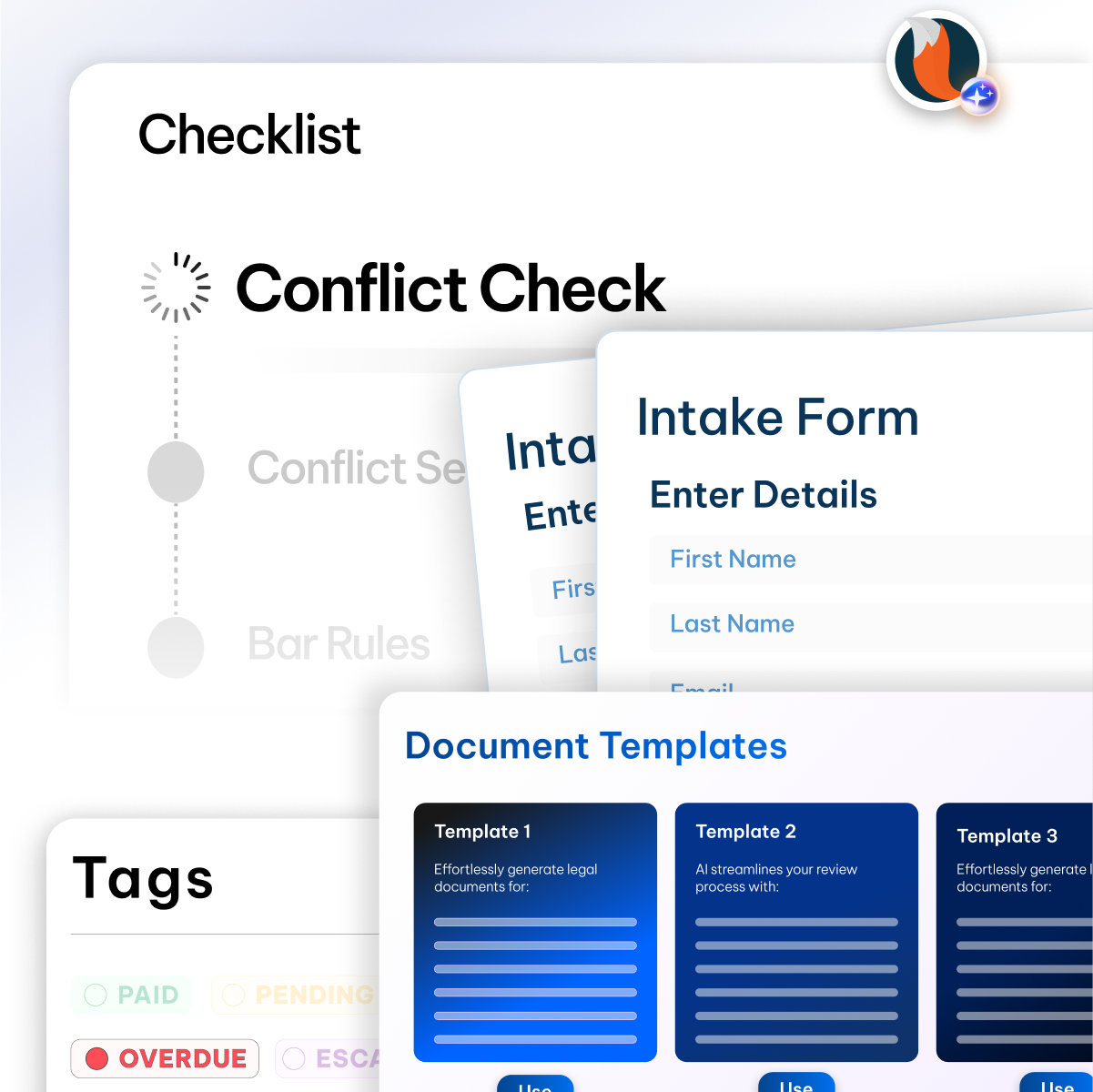 Centralized legal intake and conflict check feature - CaseFox ELM Software