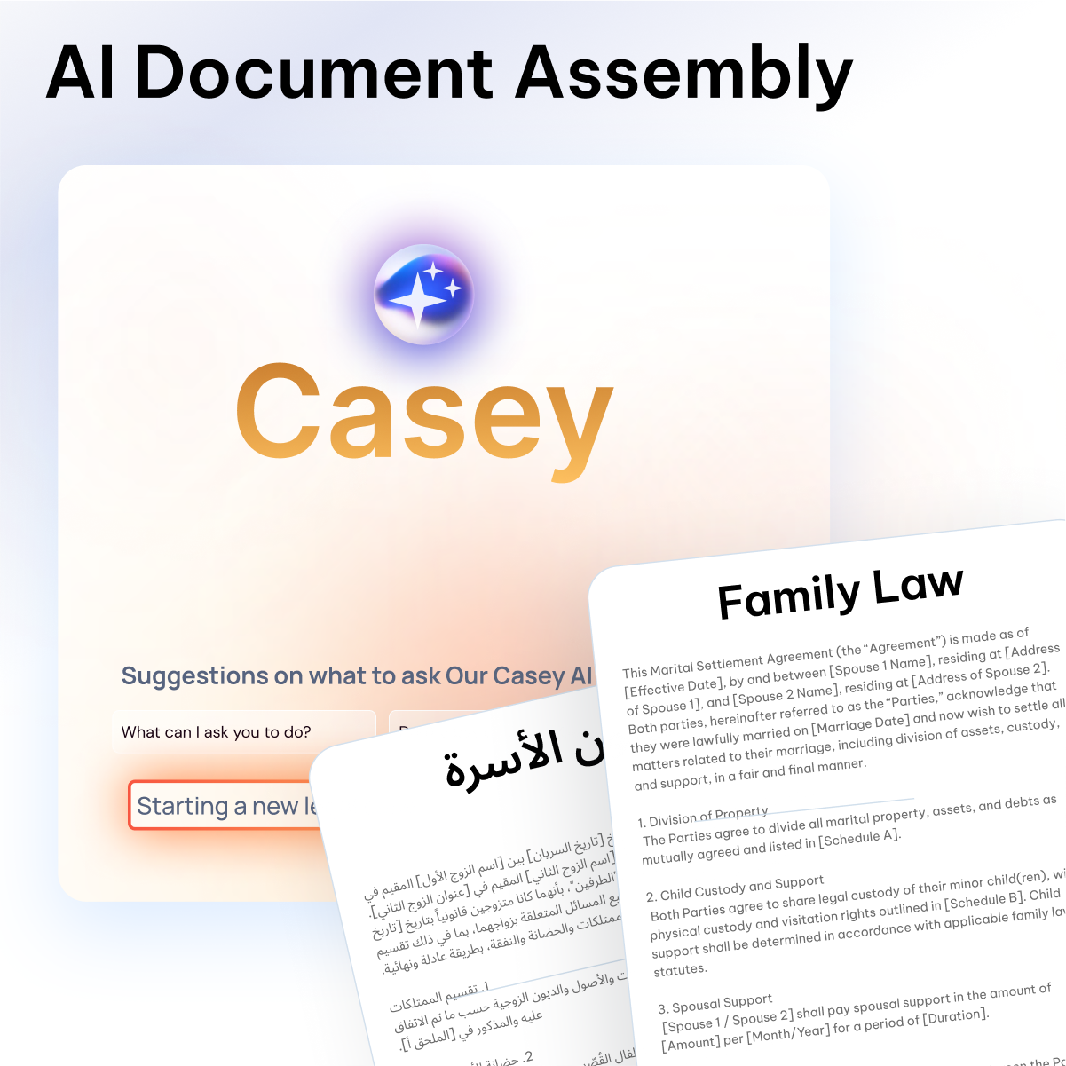 Document management in CaseFox software for family lawyers