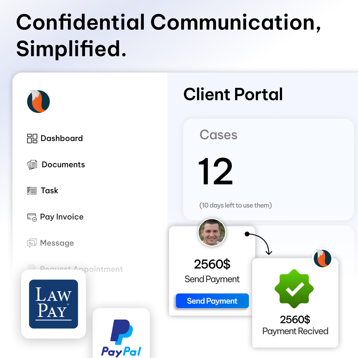 CaseFox Client Portal UI