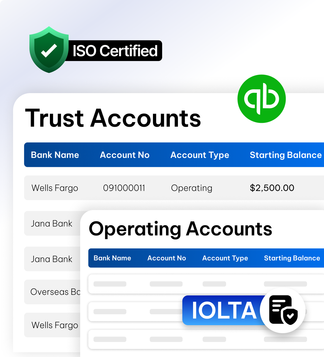 Legal accounts management in CaseFox software