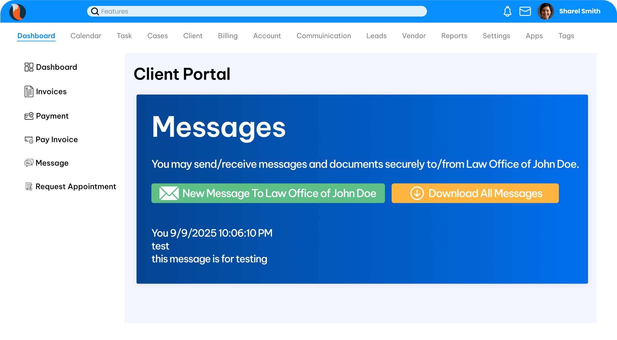 Legal Client Communication Software