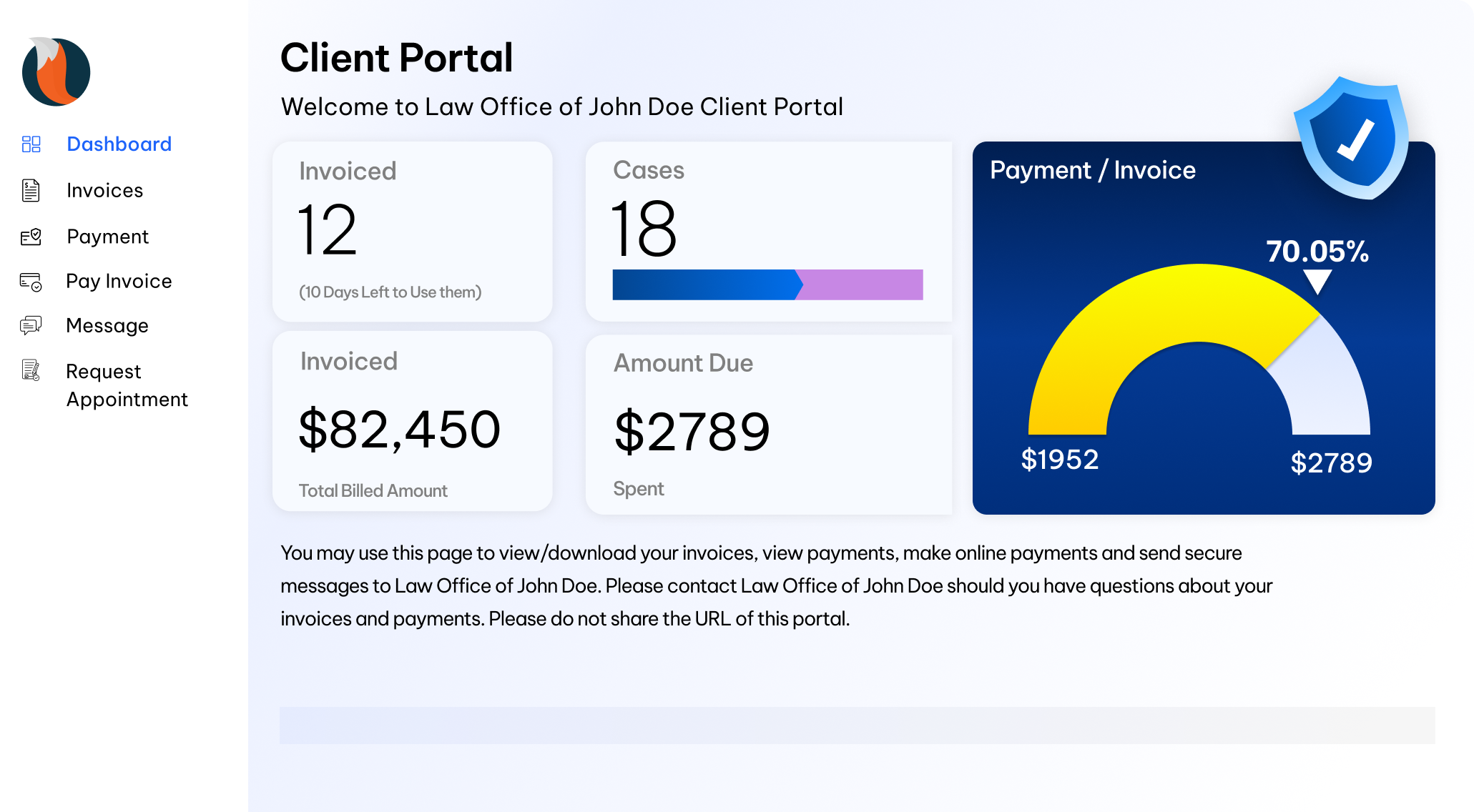 CaseFox Law Firm Client Portal Software