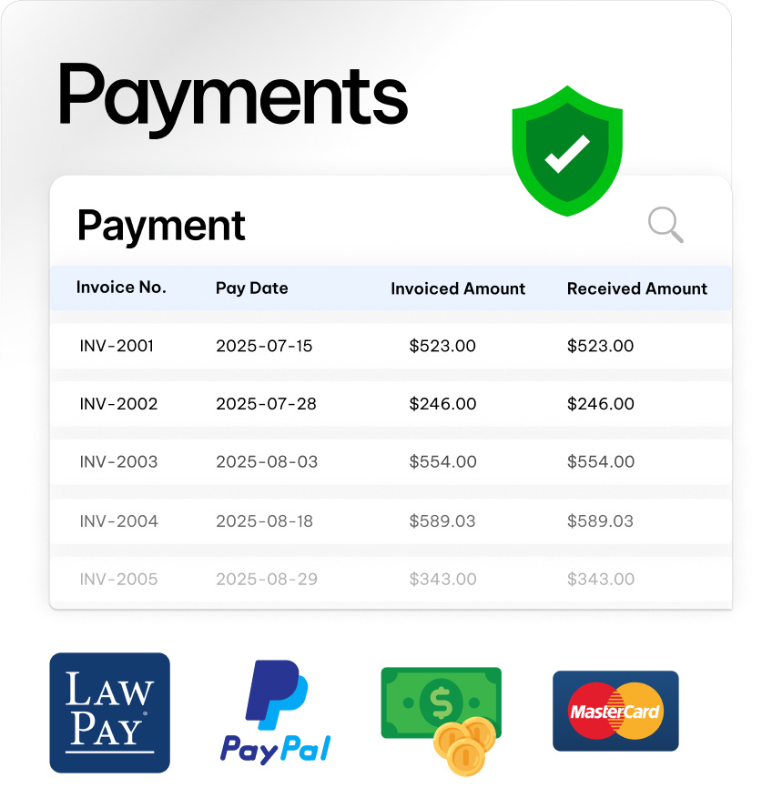 CaseFox's flexible legal client online payment options