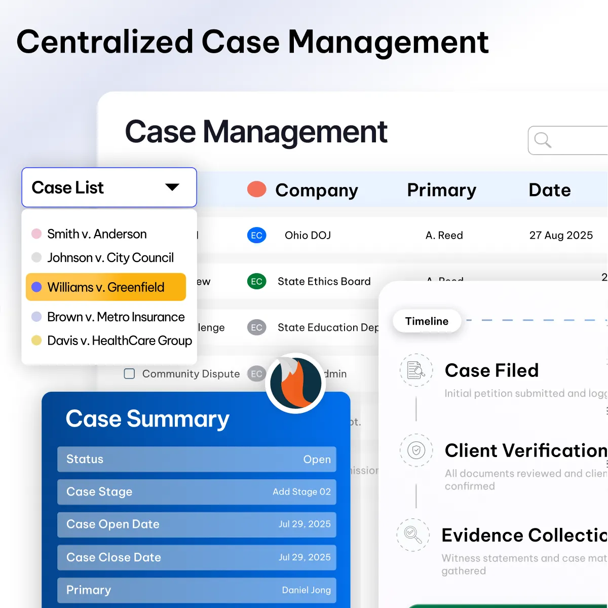 Legal case management software for MCBA members - CaseFox