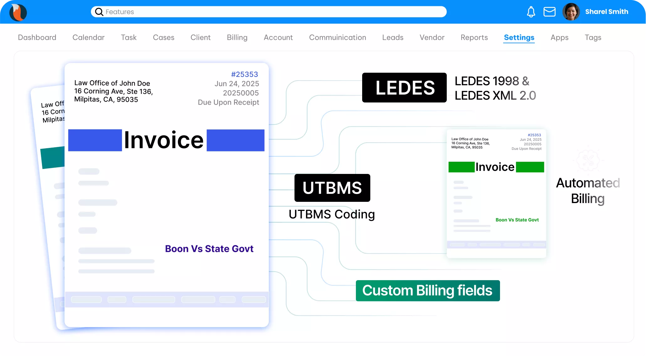 CaseFox LEDES Invoicing Software