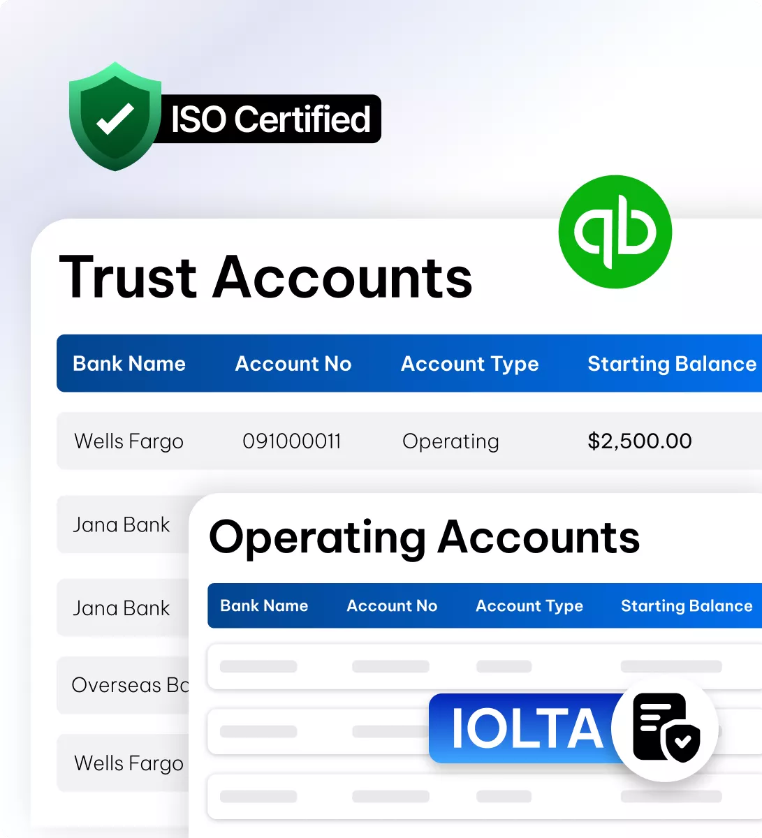 Legal accounts management in CaseFox software