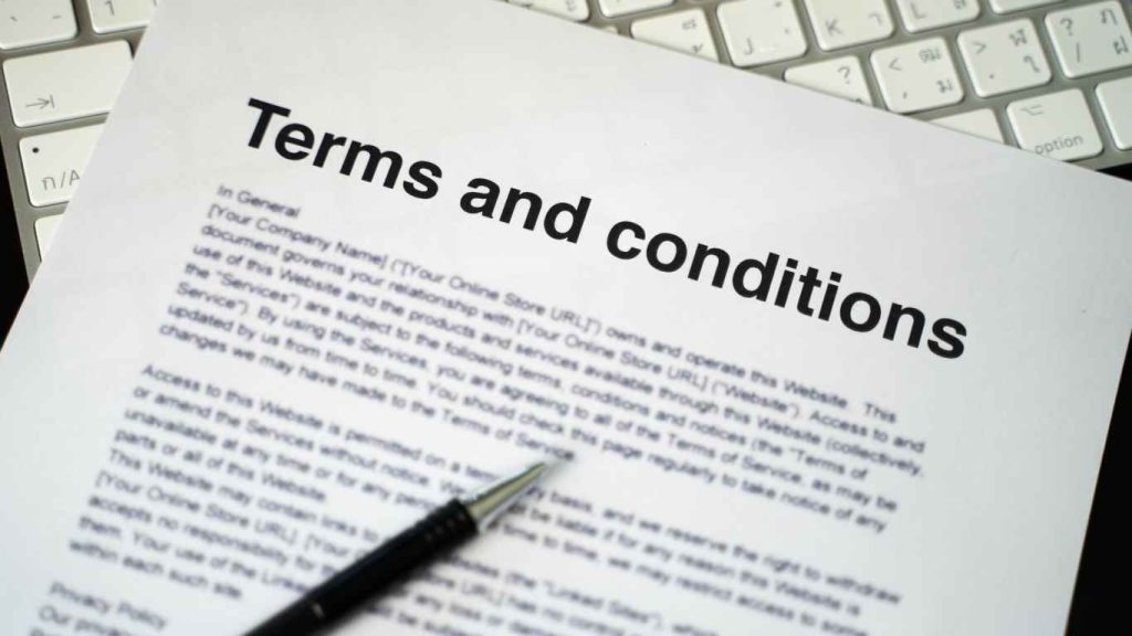 Terms and Conditions