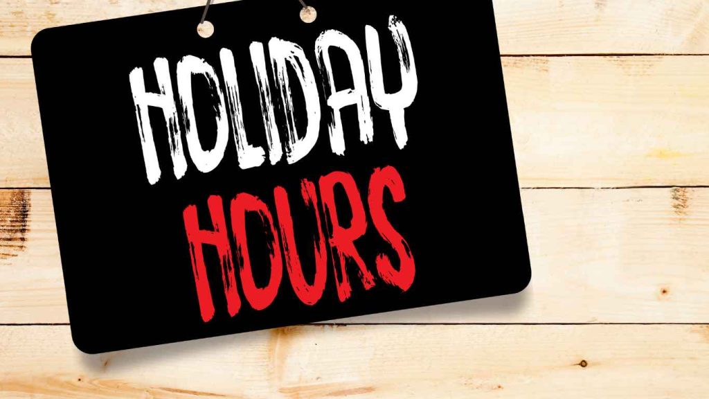 Communicate Holiday Hours to Clients and Colleagues