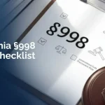 California §998 Offer Checklist: What Every Litigator Must Do Before Sending One