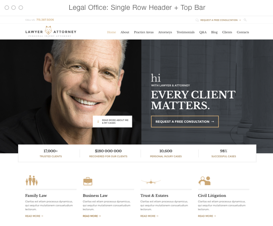 Law firm website template