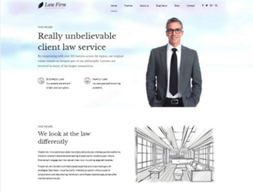 Legal website template