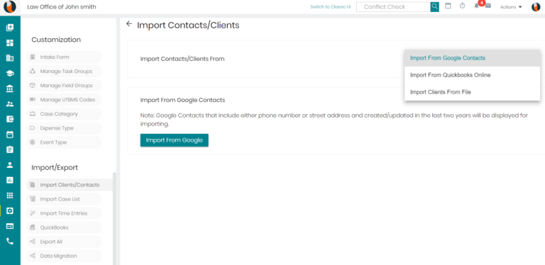 CaseFox Import & Export Data Tool | CaseFox