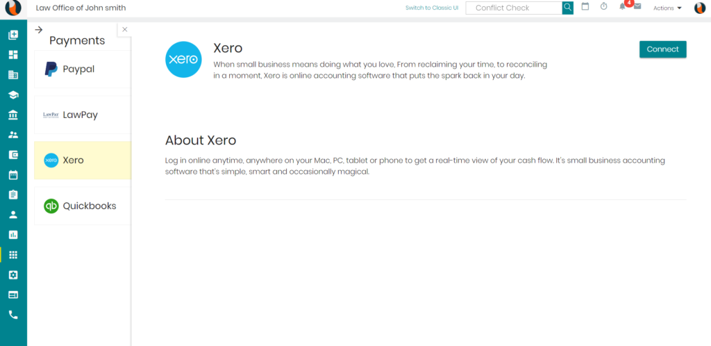 Xero and QuickBooks Accounting With Law Firm Software | CaseFox