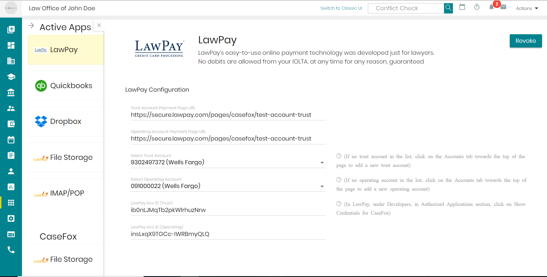 lawPay integration