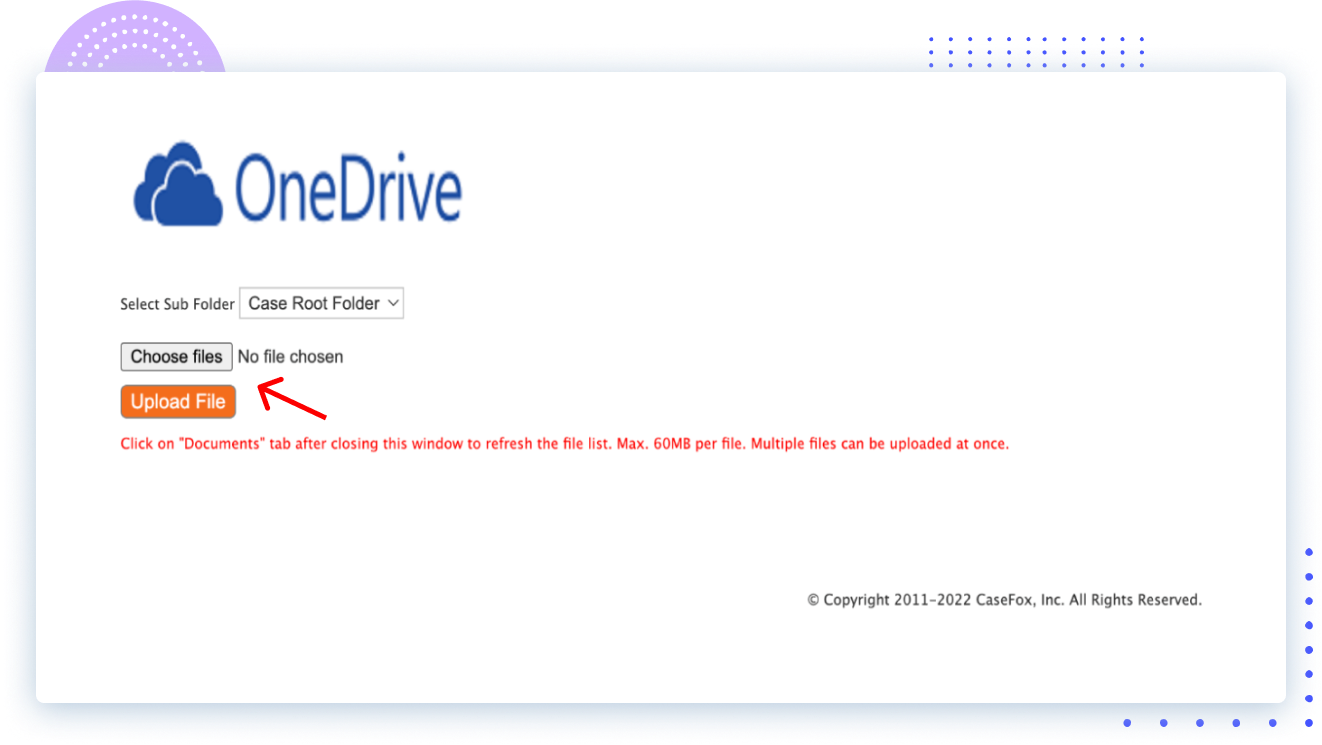 OneDrive Document Upload